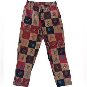 UO Patchwork Floral Beach Pant S